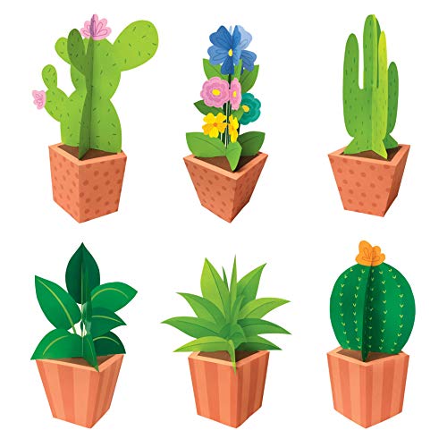 Creative Teaching Press Potted Plants (3D POP) Classroom Decor (10410) - color: 3d Pop Potted Plants