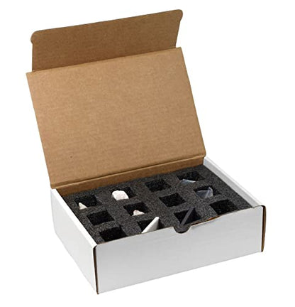 EISCO Moh's Hardness Kit, 12 Pieces - Includes 9 Rock & Mineral Specimens, 1" Each - Geology Activity for Exploring & Identifying Minerals Using Moh's Hardness Scale - Tech Cut Rocks (Pack of 2) - size: 9.75 x 7 x 3.5 inches (Pack of 2)