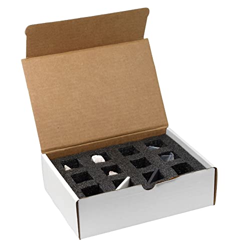 EISCO Moh's Hardness Kit, 12 Pieces - Includes 9 Rock & Mineral Specimens, 1" Each - Geology Activity for Exploring & Identifying Minerals Using Moh's Hardness Scale - Tech Cut Rocks (Pack of 2) - size: 9.75 x 7 x 3.5 inches (Pack of 2)