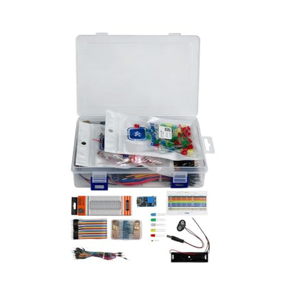 Electronics Kit for Arduino, Breadboard, LEDs, Resistors, Boost Module