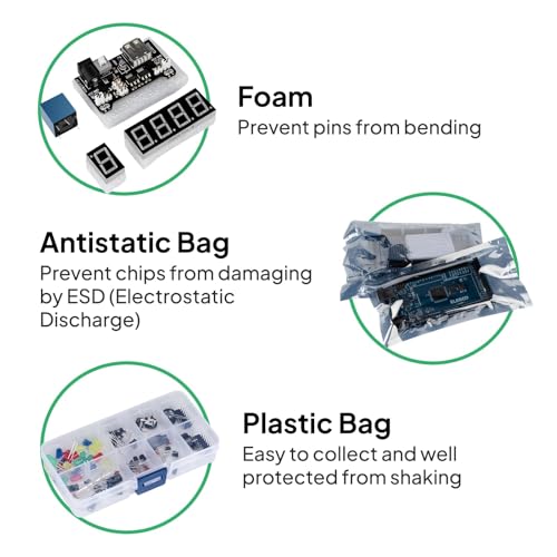 ELEGOO Mega 2560 R3 Project The Most Complete Starter Kit with Tutorial - size: Mega 2560 Most Complete Starter Kit