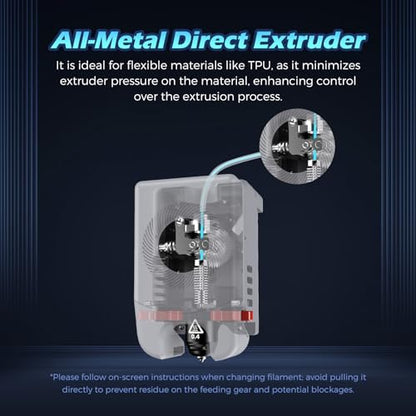FLASHFORGE Adventurer 5M Pro Entire Extruder Assembly, with 0.4mm High Flow 32mm³/s Nozzle, Adventurer 5M Extruder, 3D Printer Part for Stable High-Speed Printing - style: Entire Extruder Assembly