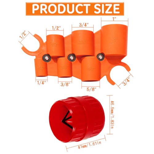 1/4'' - 1'' Depth Gauge and Pipe Deburring Tool Kit
