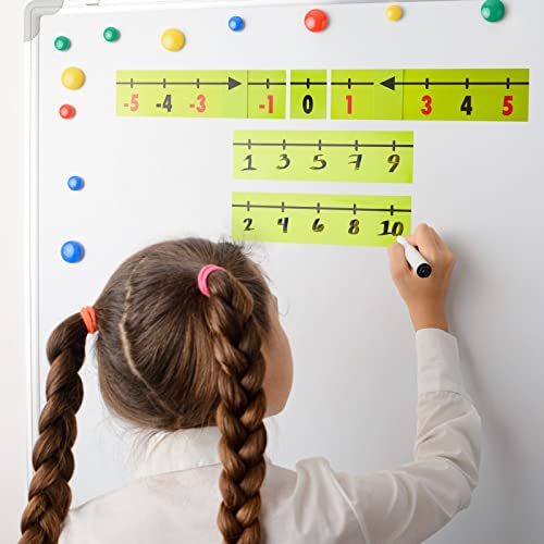 Bright Creations Magnetic Number Line for Classroom Wall & Whiteboard - Dry Erase Math Teacher Supplies - 37 Pieces of Magnetic Number Lines (-40 to 120 Range)