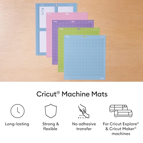 Cricut LightGrip Cutting Mats 12in x 12in (3 Count) - size: 12 in x 12 in, style: 3 Count