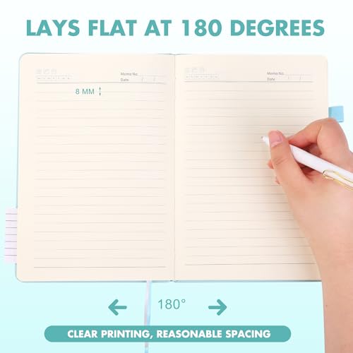 Aodaer 30 Set Lined Notebook Journals with Pens A5 Notebooks 100 GSM College Ruled Hardcover Notebook PU Leather Notepad with Pen Holder for Office School, 5.7 x 8.3 Inches, Light Multicolor - color: Light Multicolor