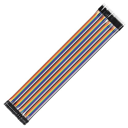 40 Pins Male to Female Flat Ribbon Cables, 100cm / 40" - size: Male to Female 40"