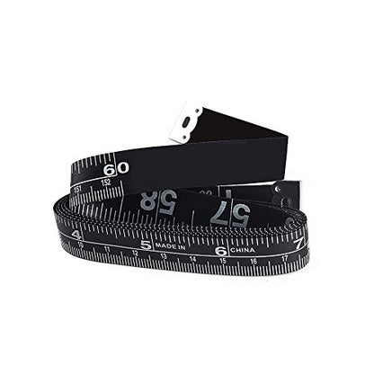 Win Tape Set of 3 Soft Tape Measure, Black Color Sewing Tape Measure, Measuring Tape for Body and Cloth (152cm / 60'') (Pack of 2) - size: 152cm / 60'' (Pack of 2)