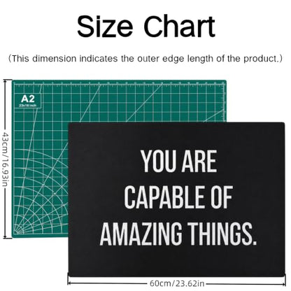 23" x 17" Self Healing PVC Cutting Mat, A2-Black or Green - color: A2-Black-Green