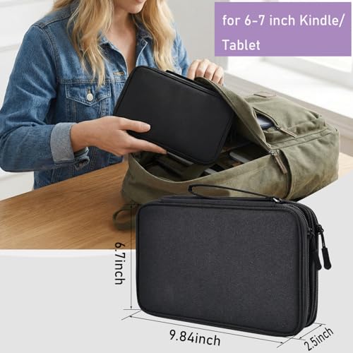 CAAORDKSO Electronics Travel Organizer, Electronic Accessories Carry Case Waterproof Double Layers Storage Bag Travel Essentials for Cord, Cable, Charger, USB, Power Bank, Earphone (Black, X-Large) - color: Black, size: X-Large