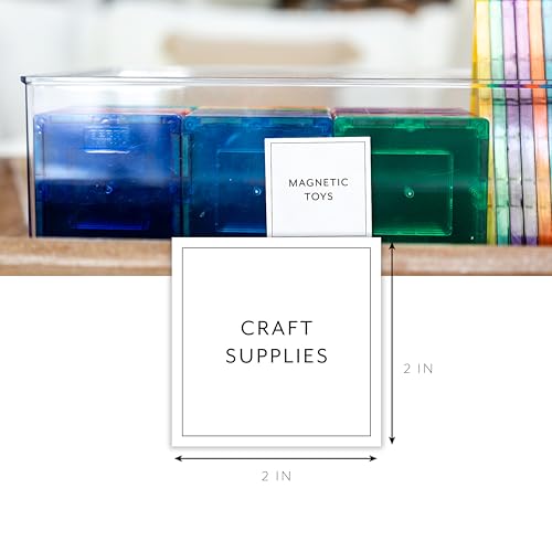 Organizing Labels for Storage Bins, 152 Craft & Kid Playroom Labels for Containers on White Sticker with Black Text, Home Storage Containers Label, Kids Craft Room - style: Modern White Craft & Playroom Labels