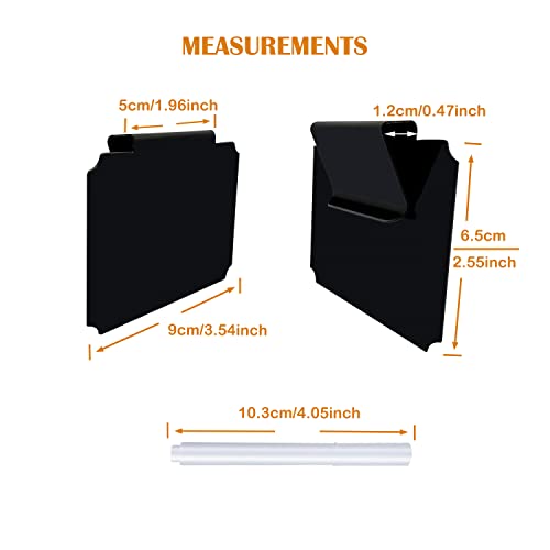 20 Basket Labels Clip On, Reusable Labels for Storage Bins, Removable Chalk Labels for Containers, Kitchen Closet Baskets and Storage Basket Holders with 2 White Chalk Markers - style: Rectangular 20
