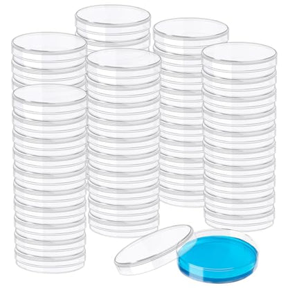 60 Pack 60 x 15 mm Plastic Petri Dishes with Lids - size: 60pcs 60MM