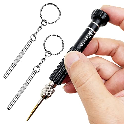 PTSLKHN Magnetic Screwdriver Kit, Black 5-in-1 Multifunctional Screwdriver - color: Black
