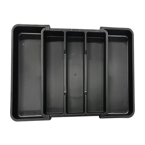 Tool Organizer Tray, 13"-22" Expandable Tools Box (Black)