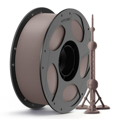 ANYCUBIC PLA Plus (PLA+), 3D Printer Filament 1.75mm, High Toughness 3D Printing Filament, Dimensional Accuracy +/- 0.02mm, Print with Most FDM 3D Printers, 1KG Reusable Spool, Brown - color: 1kg Pla+ Brown