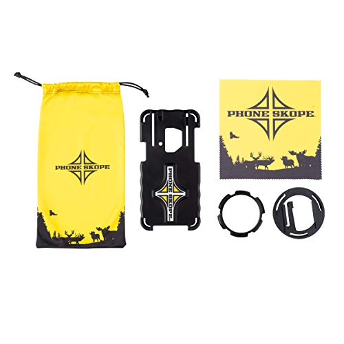Phone Skope Complete Digiscoping Kit: Ideal Scope Camera for Hunting/Birding/Stargazing - Phone Scope Adapter Kit Includes Phone Scope Mount Case, Eyepiece Adapter, Lens Cloth - Fits Most Smartphones - color: Compatible with Samsung S9+, size: Swarovski A