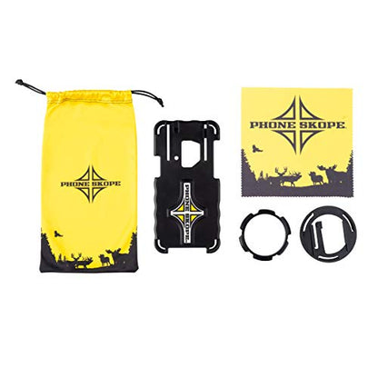 Phone Skope Complete Digiscoping Kit: Ideal Scope Camera for Hunting/Birding/Stargazing - Phone Scope Adapter Kit Includes Phone Scope Mount Case, Eyepiece Adapter, Lens Cloth - Fits Most Smartphones - color: Compatible with Samsung S9+, size: Swarovski A