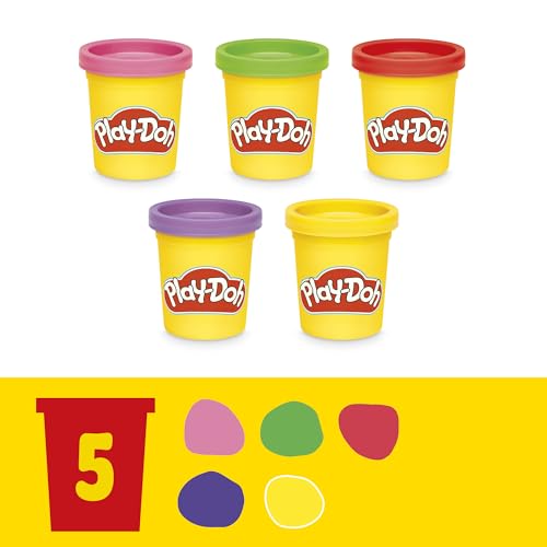 Play-Doh Light & Look Microscope for Kids, Electronic Preschool Toys for Girls & Boys, 9 Accessories & 5 Colors, Back to School Gifts, Ages 3+