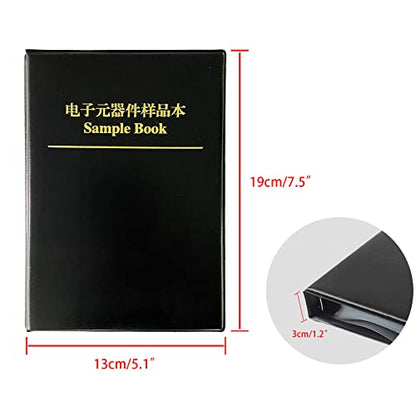 SMD Capacitor 0603 Book (0.5pF-2.2uF) SMT Chip Kit 90 Value x 50pcs = 4500pcs Capacitor Assortment Portfolio Folder Sample Book - size: C-0603