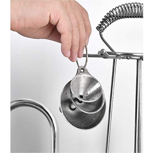 Metal Stainless Steel Funnel, Large Medium Small Funnel Set of 3, Food Grade Mini Kitchen Funnels for Transferring Essential Oils, Liquid, Fluid, Small Funnels for Filling Bottles Flask Cooking - size: 3 Pack Mini (2.36" + 1.77" + 1.37")