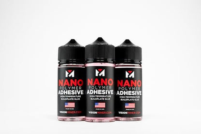 Nano Polymer Adhesive (50ml) - Ultimate 3D Printing Bed & Build Plate Adhesion - No Mess, Non-Toxic, Works for PLA, ABS, PEI, PEEK, Nylon, PC and More. Easy Application, Easy to Clean!