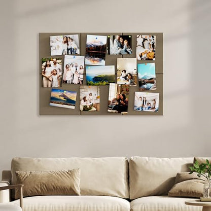 MaxGear Felt Bulletin Board 36" x 24", Espresso Felt Wall Tiles Push Pins - color: Espresso, size: 36" x 24"