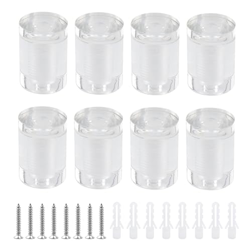 Antrader Clear Standoffs,Standoff Screws,25 x 30mm,8Pcs - color: Clear, size: 1" x 1-1/5" (25 x 30mm)-8Pcs
