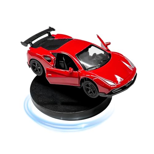 Car Drift Dashboard Ornament, Alloy Racing Model Drifting Spin Auto Dashboard Decoration, Classic Cool Mini Sports Car Dynamic Center Console Decor for Most Vehicles (Red) - color: Red
