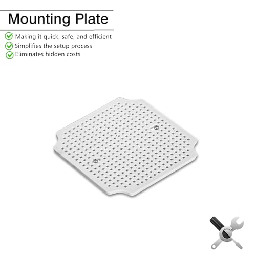 QILIPSU Outdoor Junction Box IP67 Waterproof Project Box ABS Plastic Weatherproof Electrical Enclosure Gray Cover (4.9"x4.9"x3") - color: Grey Cover, size: 4.9"x4.9"x3"