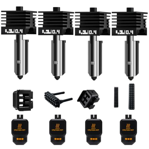 4 Pack 0.4mm for Bambu Lab P2S X2D H2D H2S H2C A1 A1 Mini A2L Nozzle - size: 4PK 0.4mm