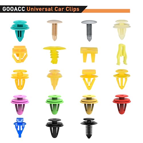 GOOACC 1001PCS Universal Car Clips Mixed Auto Retainer Rivet Push Clips - color: 1000Pcs Mixed Clips + 1 Remover