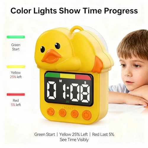 Doli Yearning Kids Shower Timer Waterproof for Bathroom Duck Timer