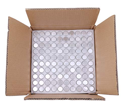 MaxMau 100 Tiny Glass Bottles Clear Small Vials 15 Milliliter Empty Mini Jars with Aluminum Screw Top Lids Sample Message Bottle Wedding Favors Decorations DIY Jewelry Accessories Liquid Hold Storage