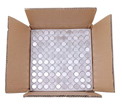 MaxMau 100 Tiny Glass Bottles Clear Small Vials 15 Milliliter Empty Mini Jars with Aluminum Screw Top Lids Sample Message Bottle Wedding Favors Decorations DIY Jewelry Accessories Liquid Hold Storage