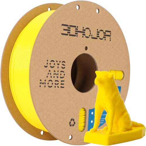 3DHoJor PLA+ 3D Printer Filament Yellow,1KG - color: Yellow
