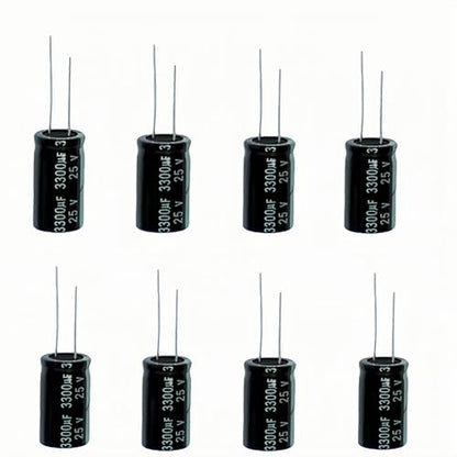 25 Values Aluminum Electrolytic Capacitor Kit 1000uF-10000uF - style: 1000uF-10000uF 180pcs