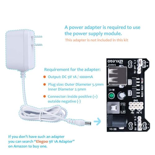 ELEGOO Electronic Fun Kit Bundle with Breadboard, 235 Items for Arduino (Pack of 3) - size: 1 Count(Pack of 3)
