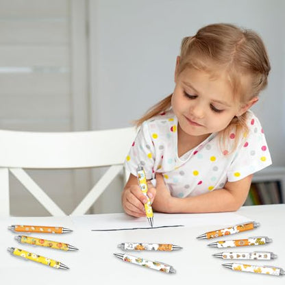 Idealmuzik Bee Pens Set – Cute Yellow & White Bumblebee-Themed Gel Pens for Teens, and Adults – Fun Bee Stationery for School, Office, Journaling, and Gift Giving, 10 Pack - color: Bee