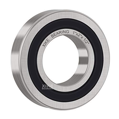 XiKe R16-2RS Sealed Ball Bearing, 1"x2"x1/2" (10-Pack) - size: R16-2RS - 1 x 2 x 1/2 in