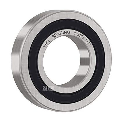 XiKe R16-2RS Sealed Ball Bearing, 1"x2"x1/2" (10-Pack) - size: R16-2RS - 1 x 2 x 1/2 in