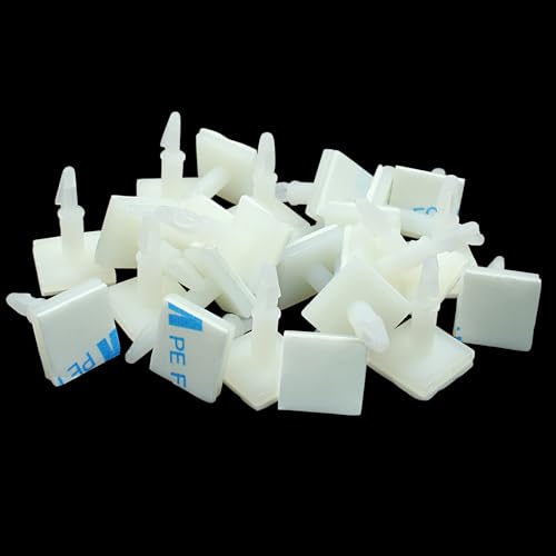 White Sticky PCB Spacers, 25 Pcs, 12.4mm/0.49" Height - size: 12.4mm/0.49"