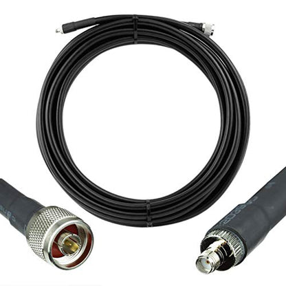 Bolton400 Coaxial Cable 30ft Black, N Male to SMA Female - size: 30ft Black N-Male to SMA-Female