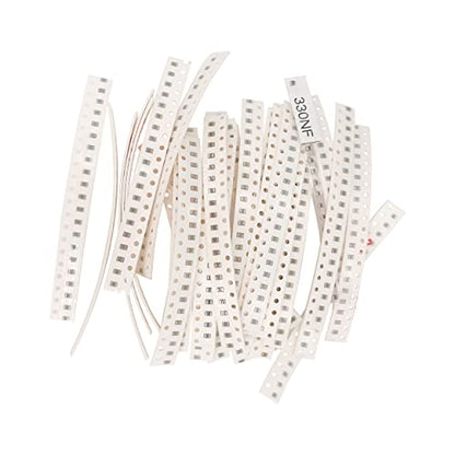 620PCS 31 Values 0805 SMD Ceramic Capacitor Assortment Kit 1pF-1uF - size: 620 PCS 31 values 0805