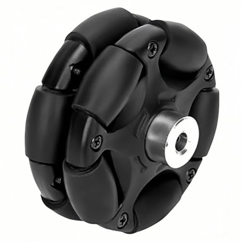 58mm Plastic Omni Wheel Rubber Tire Omni-Directional Movement with 4mm Inner Dia Coupling for Robot Wheels Smart Car Chassis 1Pc - size: 58mm Wheel with ID 4mm Coupling