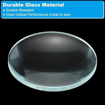 PATIKIL Convex Lens, 50mm Focal Length 30mm (1.18") Diameter Round Glass Magnifying Telescope Lens Trial Set Ground Edge for Lab Physics Class Optics, 4 Pcs - size: 50mm FL, 30mm Dia.