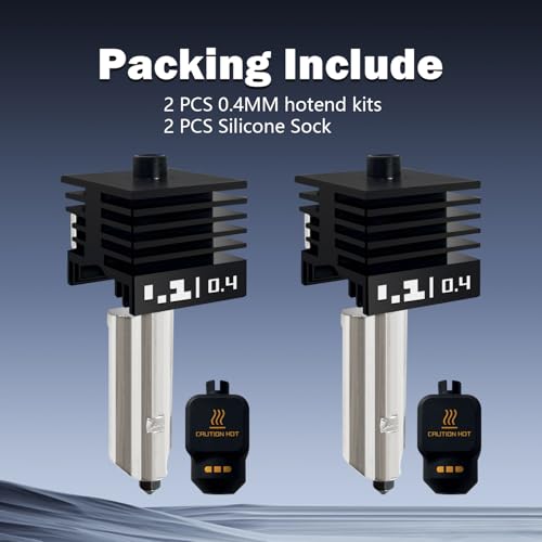 2PK 0.4MM P2S Hotend with Hardened Nozzle for P2S/X2D/H2 Series - style: 2PK 0.4mm