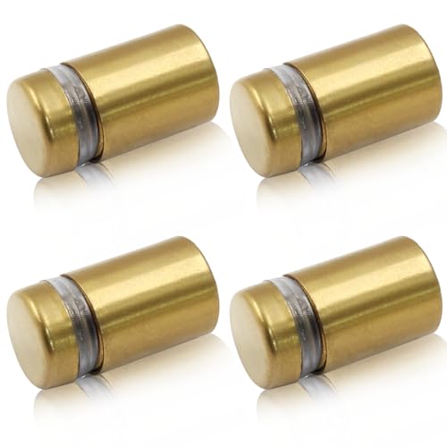 1/2" x 3/4" Sign Standoff Screws, 4 Pcs, Gold Acrylic - color: Gold, size: 1/2" x 3/4",4 Pcs