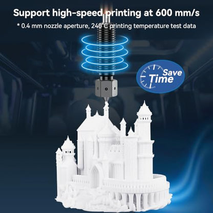 Creality K1C/K1 SE E3D Nozzle 0.4mm, Official E3D Obxidian High Flow Nozzle, Upgrade 3D Printer Hotend Hardened Steel High Speed Nozzle for Creality K2 SE/Ender 3 V3 SE KE/K1/K1 Max 3D Printers 1PCS - size: 0.4mm E3D