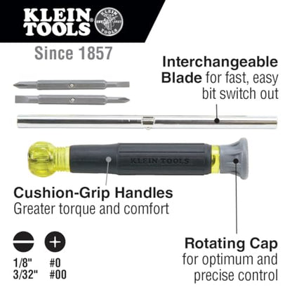 Klein Tools 80045 Screwdriver and Nut Driver Tool Kit, Includes Magnetic 11 in 1, Multi-Bit Stubby and Electronics Screwdrivers, 3-Piece - style: 3-Piece Kit